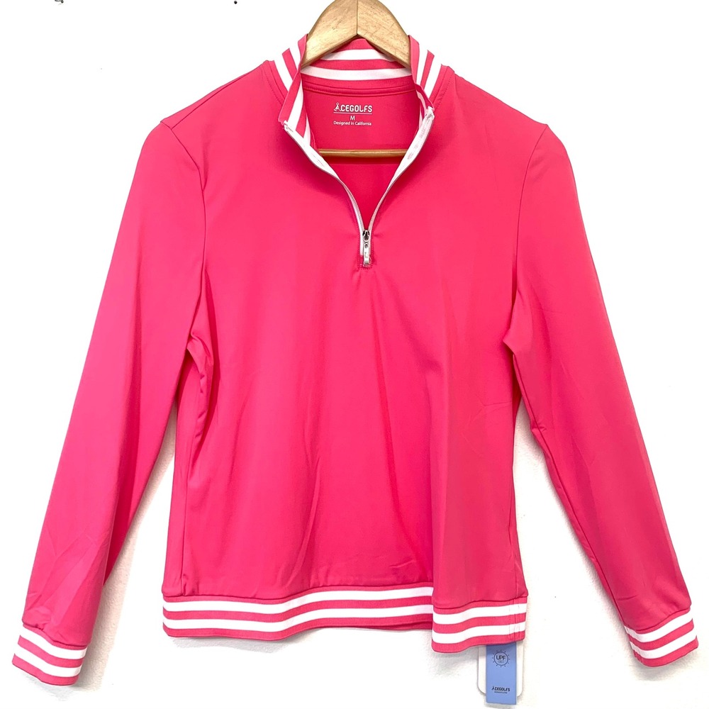 Acegolfs  Performance 1/4 Zip Top UPF Moisture Wick Medium NEW